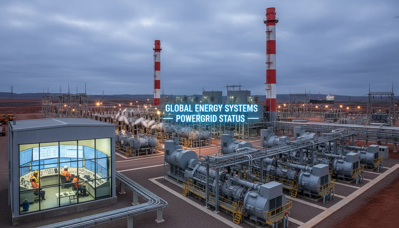 Industrial site with motor systems and energy infrastructure