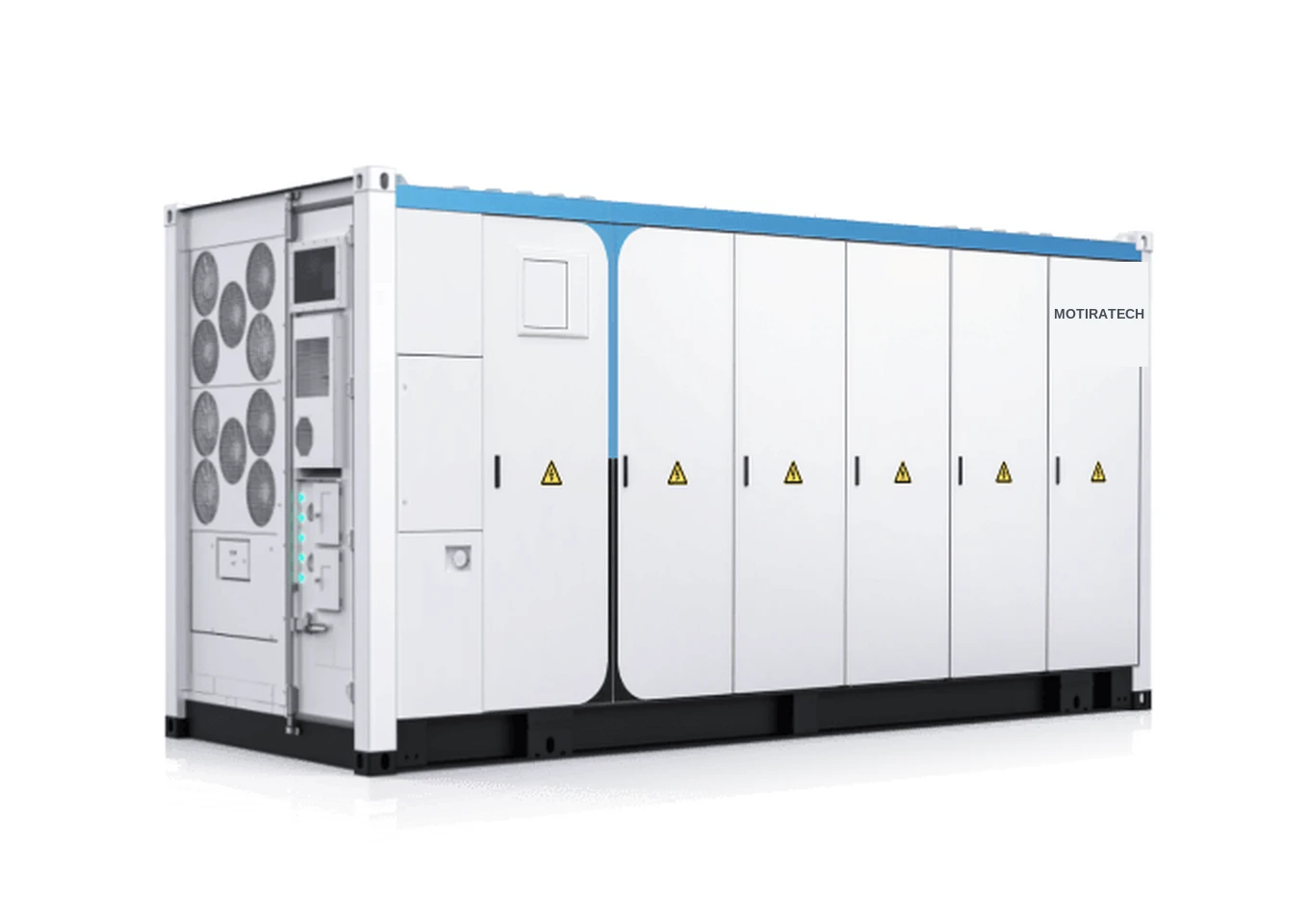 MotiraTech 20 ft containerized battery energy storage system with integrated liquid-cooling units