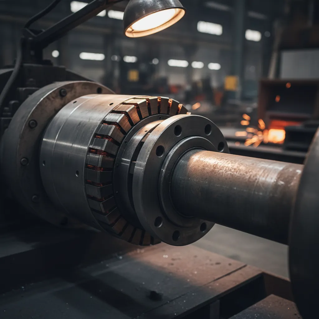 Direct drive motor assembly mounted to a conveyor drive shaft