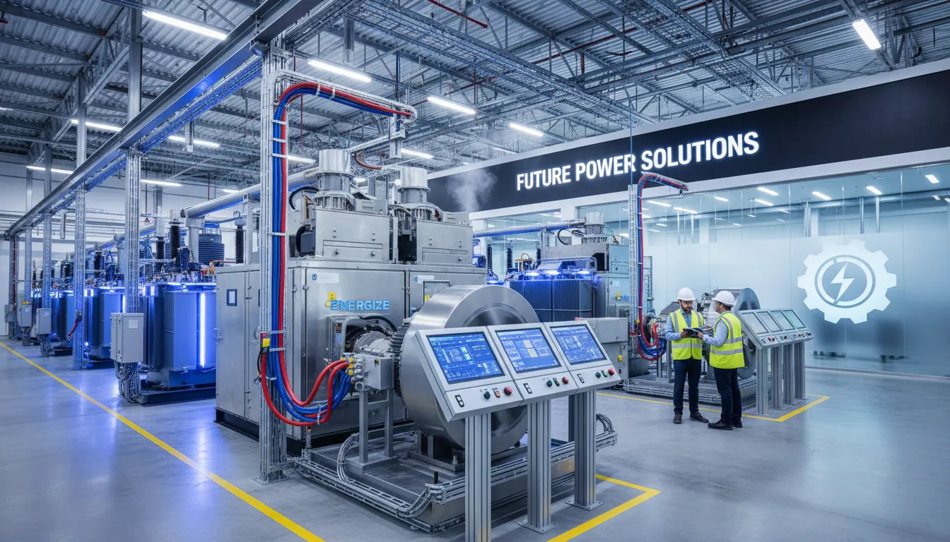 Industrial drive and energy infrastructure in operation