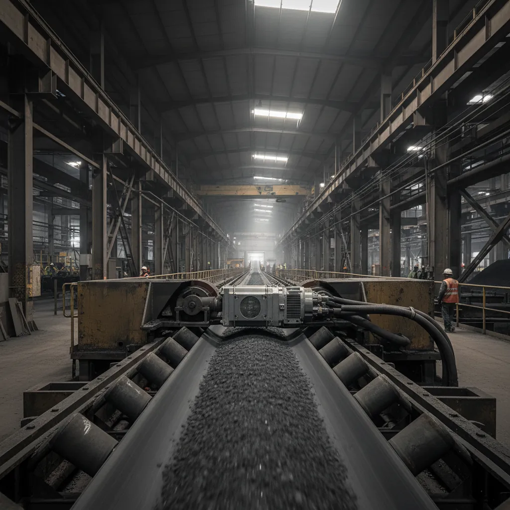 Conveyor system with integrated permanent magnet drive motor