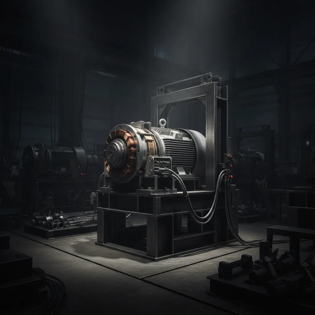 Permanent magnet motor on manufacturing floor equipment