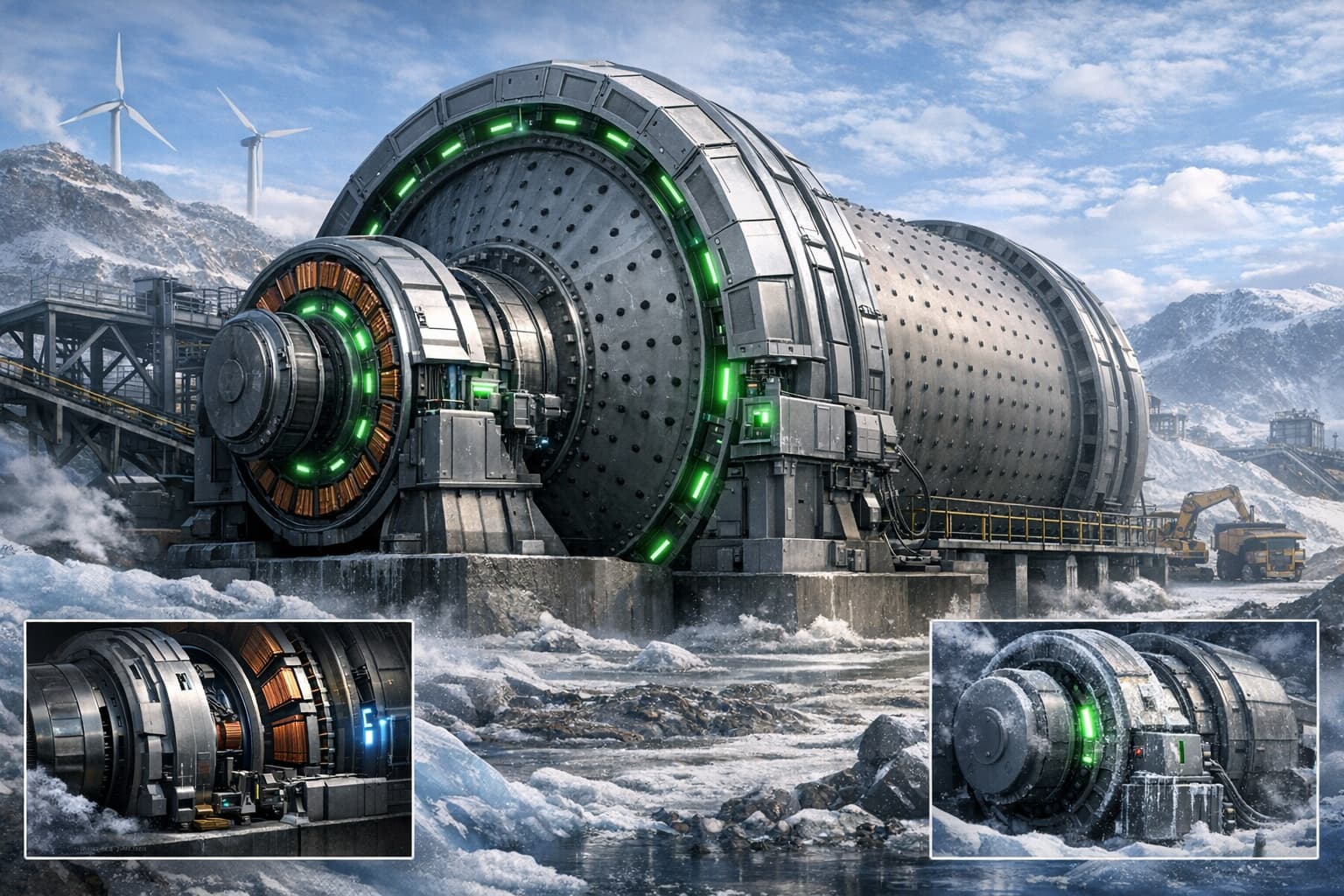 Permanent Magnet Direct Drive in large ball mills application