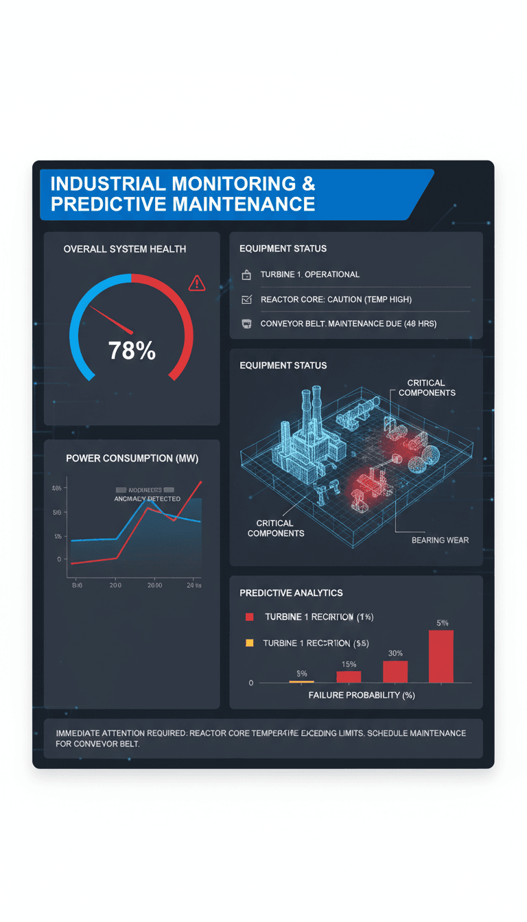 Smart cloud monitoring system for industrial equipment