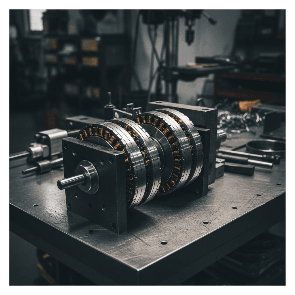 Direct-drive motor assembly with precision engineering