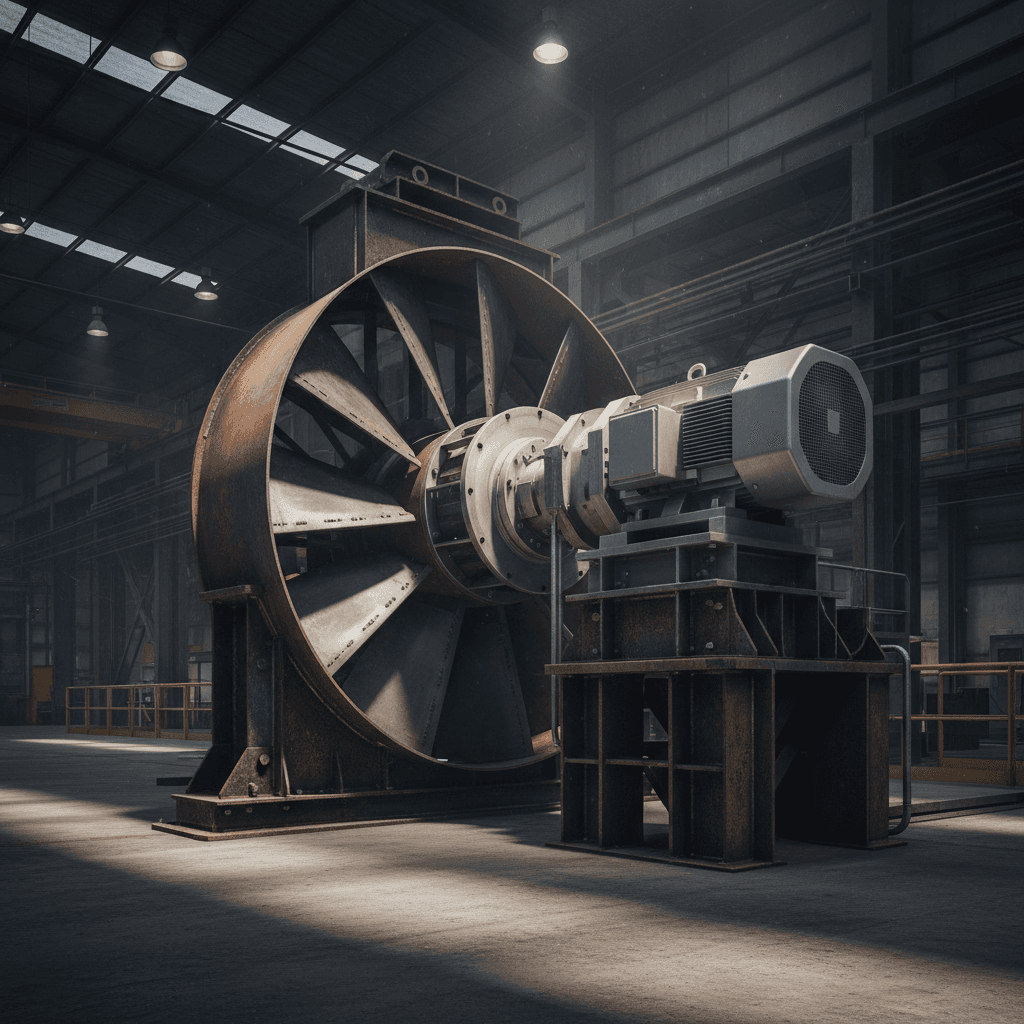 Heavy-duty ventilation fan with PMDD motor drive