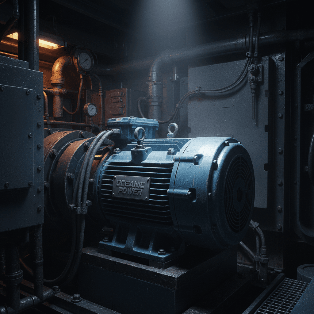 Marine propulsion motor with corrosion-resistant housing