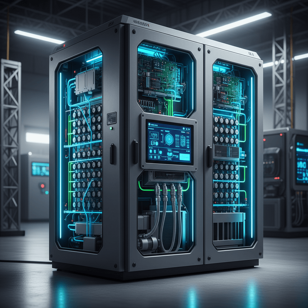 Intelligent energy storage cabinet with liquid cooling and advanced battery management system