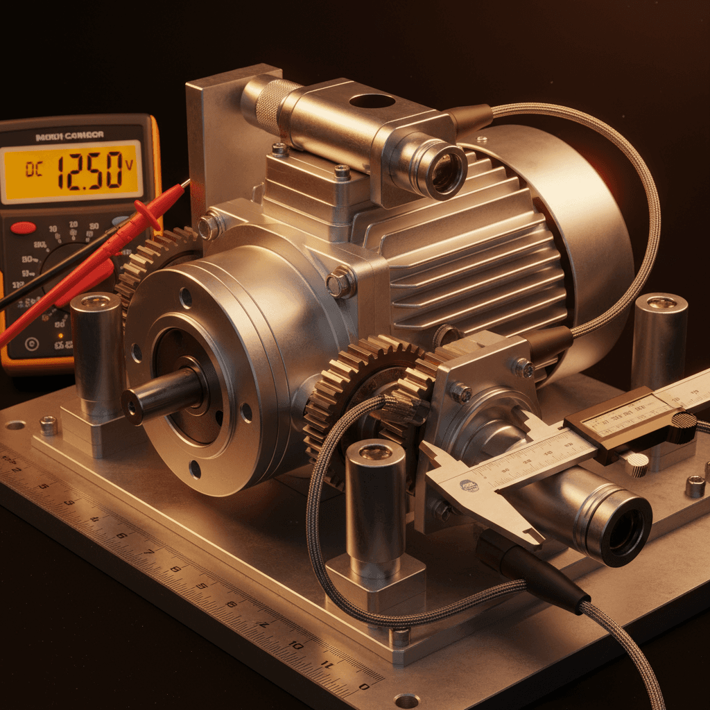 Advanced sensors monitoring motor performance data