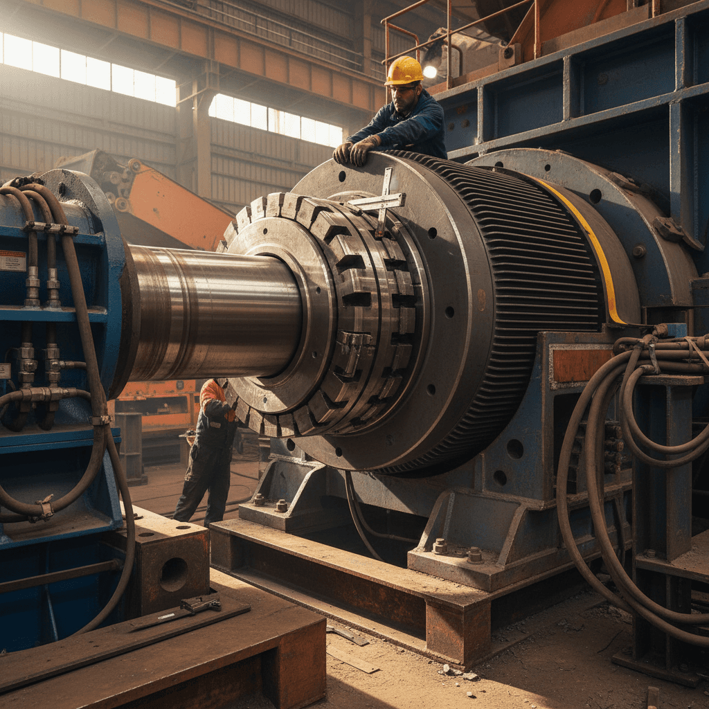 Direct drive motor installation and alignment